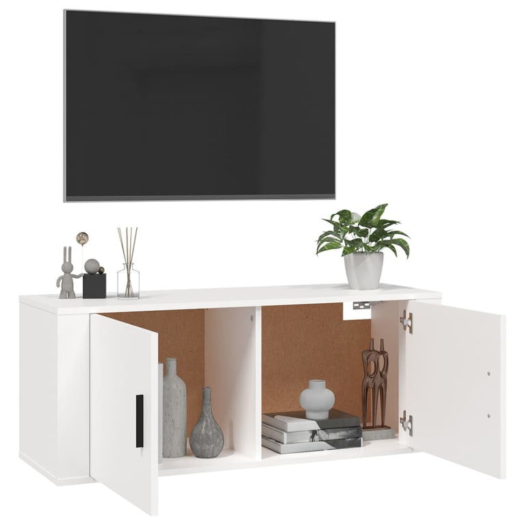 Tv-wandmeubel 100x34,5x40 cm wit MeubelReus