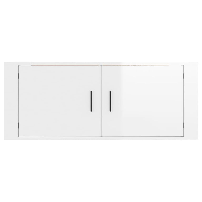 Tv-wandmeubel 100x34,5x40 cm hoogglans wit MeubelReus