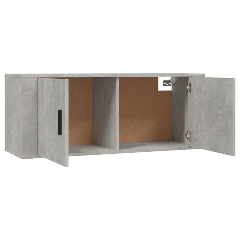 Tv-wandmeubel 100x34,5x40 cm betongrijs MeubelReus