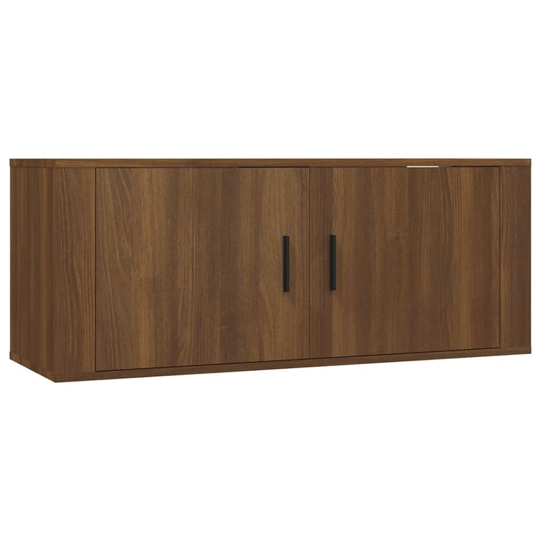Tv-wandmeubel 100x34,5x40 cm bruin eikenkleur MeubelReus