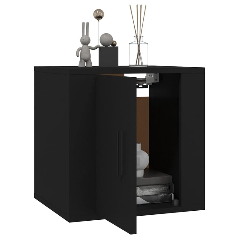 Tv-wandmeubels 2 st 40x34,5x40 cm zwart MeubelReus