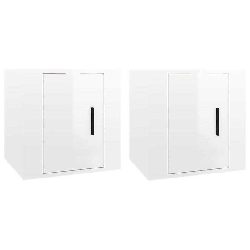 Tv-wandmeubels 2 st 40x34,5x40 cm hoogglans wit MeubelReus