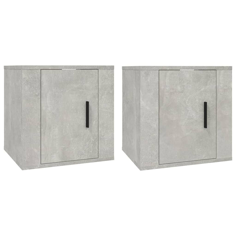 Tv-wandmeubels 2 st 40x34,5x40 cm betongrijs MeubelReus