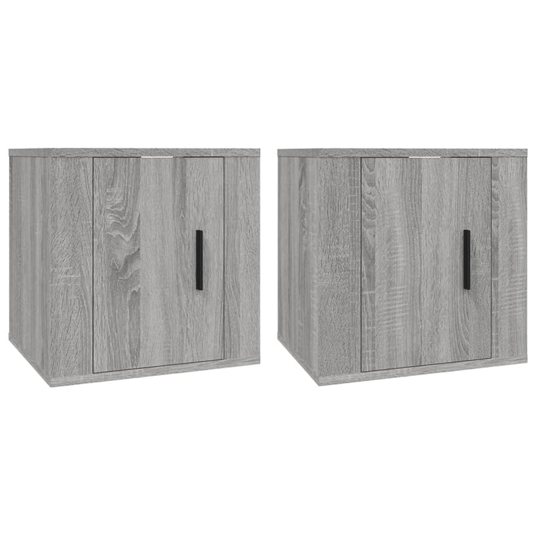 Tv-wandmeubels 2 st 40x34,5x40 cm grijs sonoma eikenkleurig MeubelReus