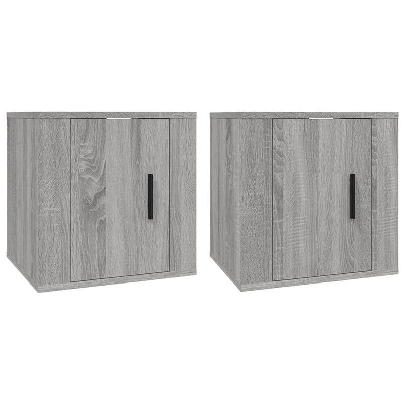 Tv-wandmeubels 2 st 40x34,5x40 cm grijs sonoma eikenkleurig MeubelReus
