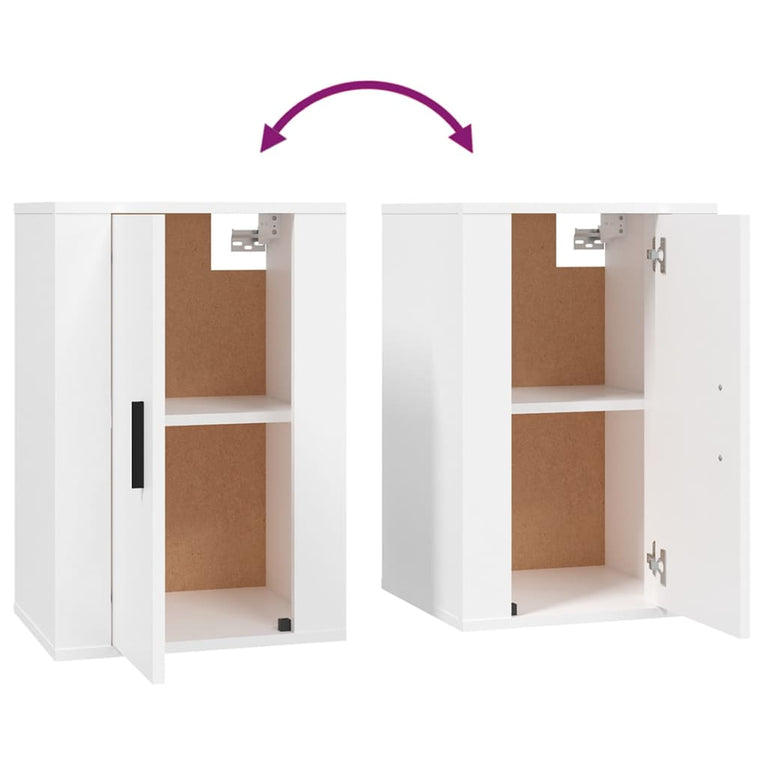 Tv-wandmeubels 2 st 40x34,5x60 cm wit MeubelReus