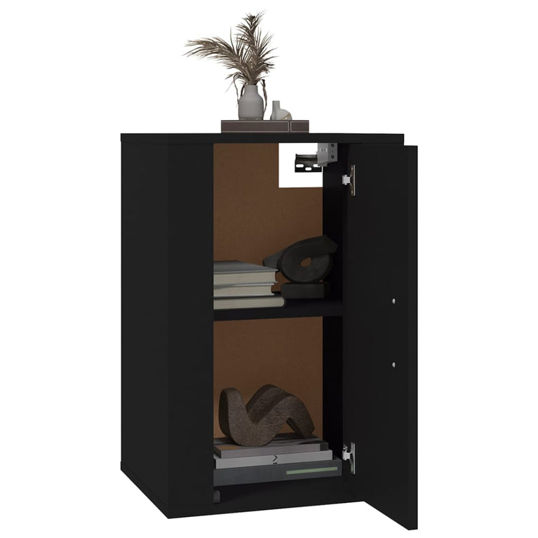 Tv-wandmeubel 40x34,5x60 cm zwart MeubelReus