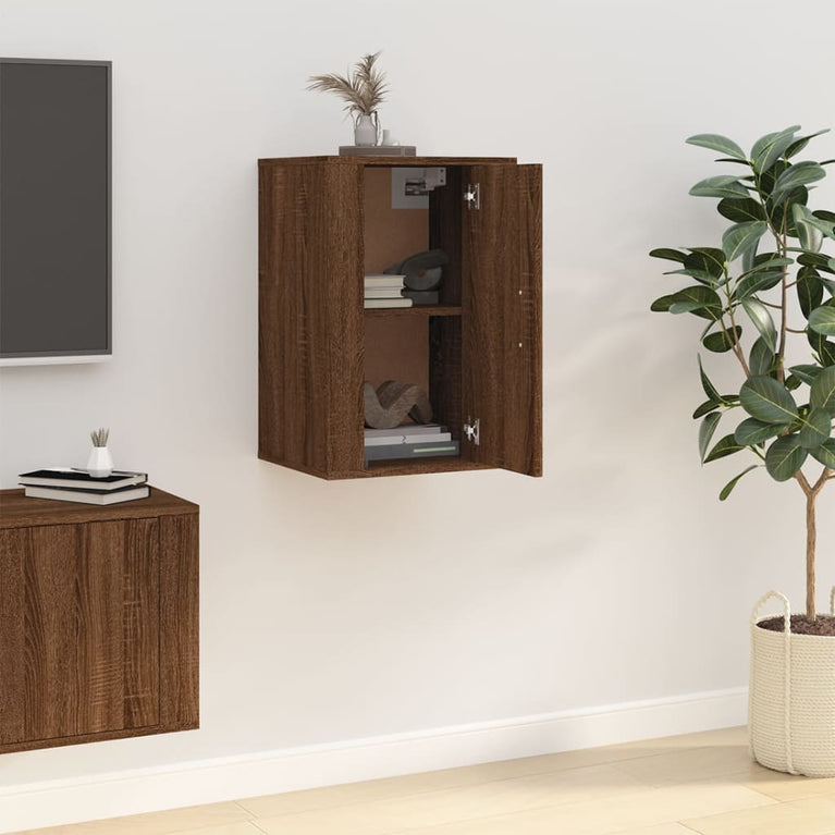 Tv-wandmeubel 40x34,5x60 cm bruin eikenkleur MeubelReus