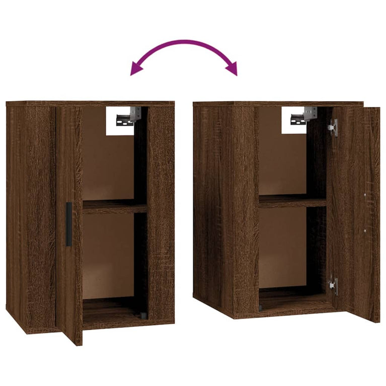 Tv-wandmeubel 40x34,5x60 cm bruin eikenkleur MeubelReus