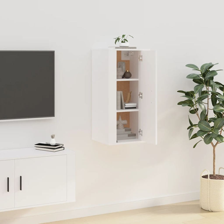 Tv-wandmeubel 40x34,5x80 cm wit MeubelReus