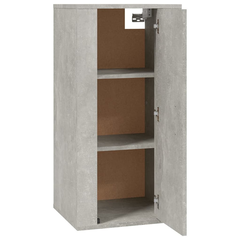 Tv-wandmeubel 40x34,5x80 cm betongrijs MeubelReus