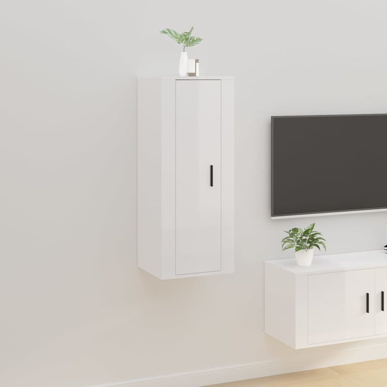 Tv-wandmeubel 40x34,5x100 cm hoogglans wit MeubelReus
