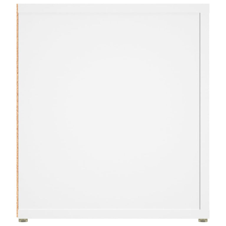 Tv-meubel 80x31,5x36 cm bewerkt hout wit MeubelReus