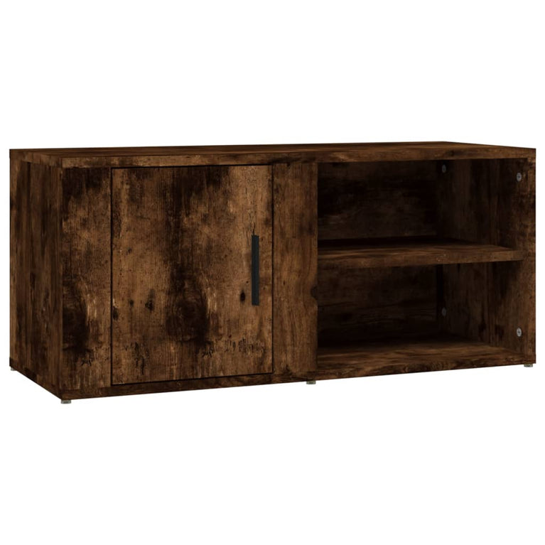 Tv-meubels 2 st 80x31,5x36 cm bewerkt hout gerookt eikenkleurig MeubelReus