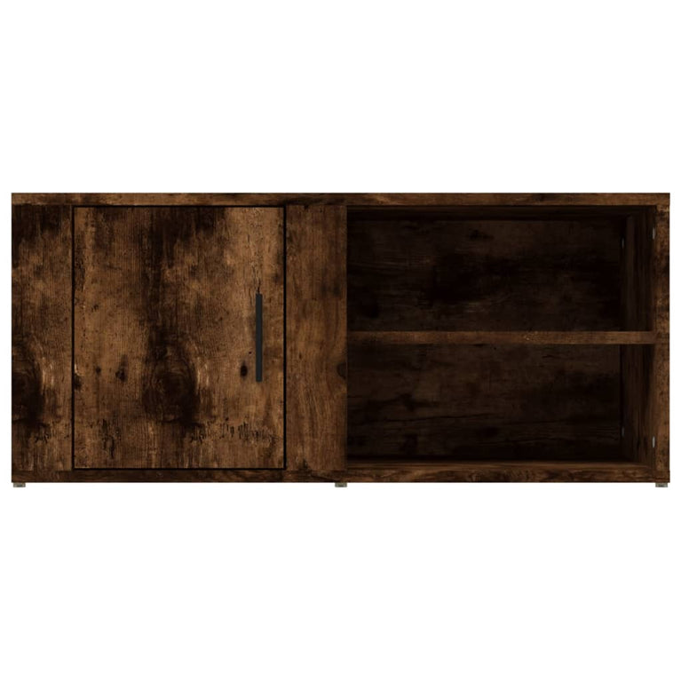 Tv-meubels 2 st 80x31,5x36 cm bewerkt hout gerookt eikenkleurig MeubelReus