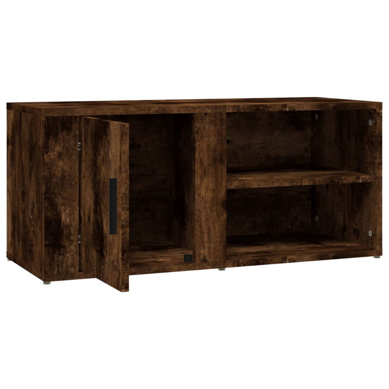 Tv-meubels 2 st 80x31,5x36 cm bewerkt hout gerookt eikenkleurig MeubelReus