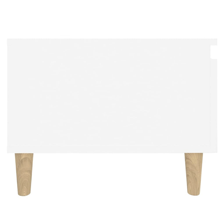 Bijzettafels 2 st 50x46x35 cm bewerkt hout wit MeubelReus