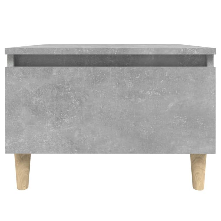 Bijzettafel 50x46x35 cm bewerkt hout betongrijs MeubelReus