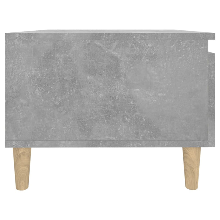 Bijzettafel 50x46x35 cm bewerkt hout betongrijs MeubelReus