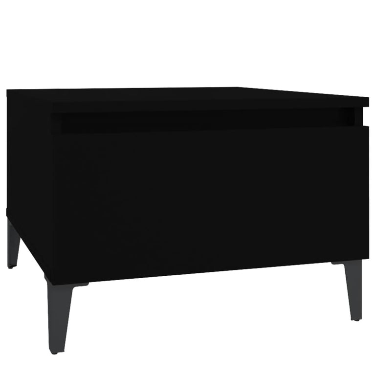 Bijzettafels 2 st 50x46x35 cm bewerkt hout zwart MeubelReus