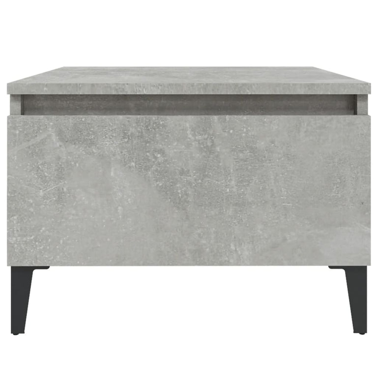 Bijzettafels 2 st 50x46x35 cm bewerkt hout betongrijs MeubelReus