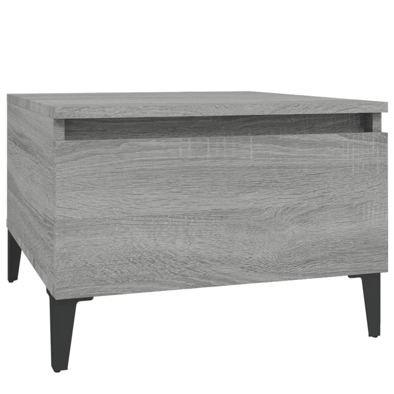 Bijzettafel 50x46x35 cm bewerkt hout grijs sonoma eikenkleurig MeubelReus