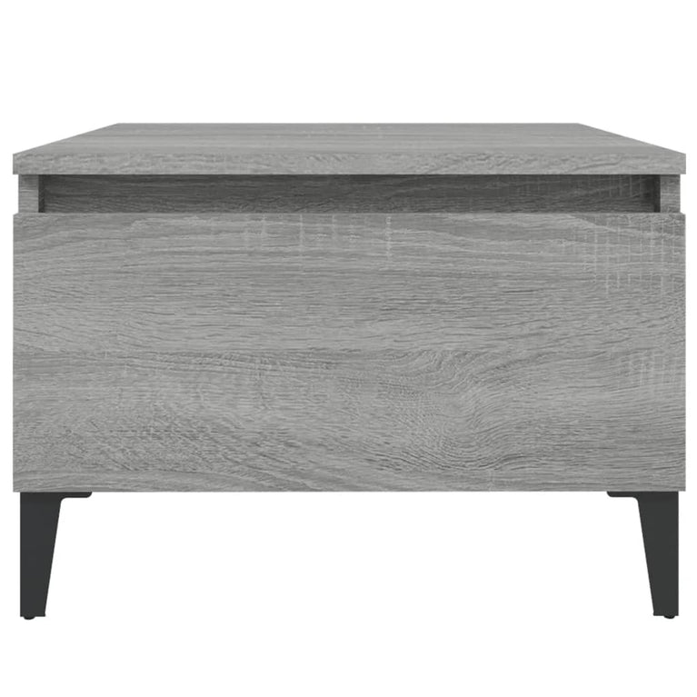 Bijzettafel 50x46x35 cm bewerkt hout grijs sonoma eikenkleurig MeubelReus