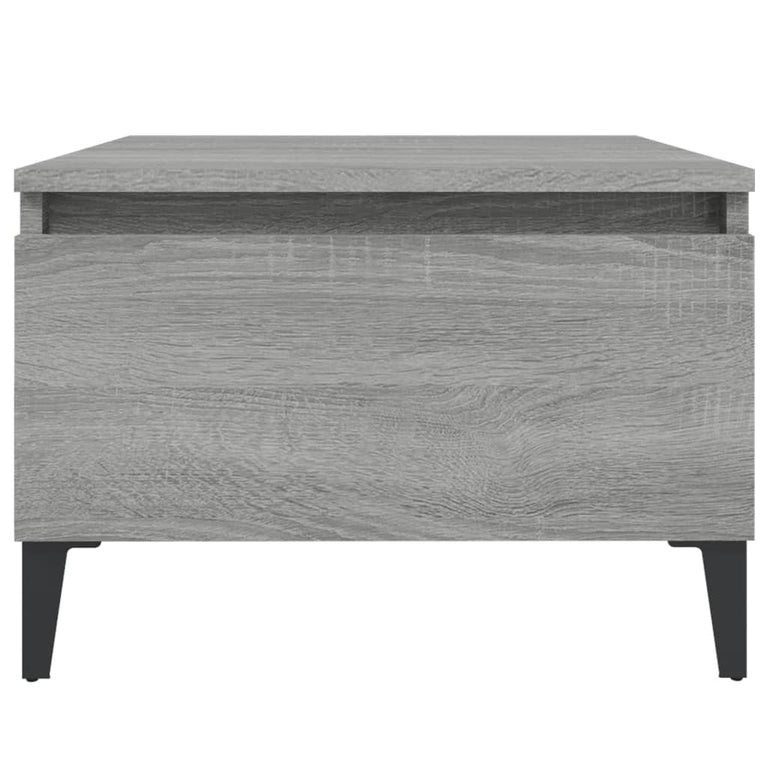 Bijzettafels 2 st 50x46x35 cm bewerkt hout grijs sonoma eiken MeubelReus