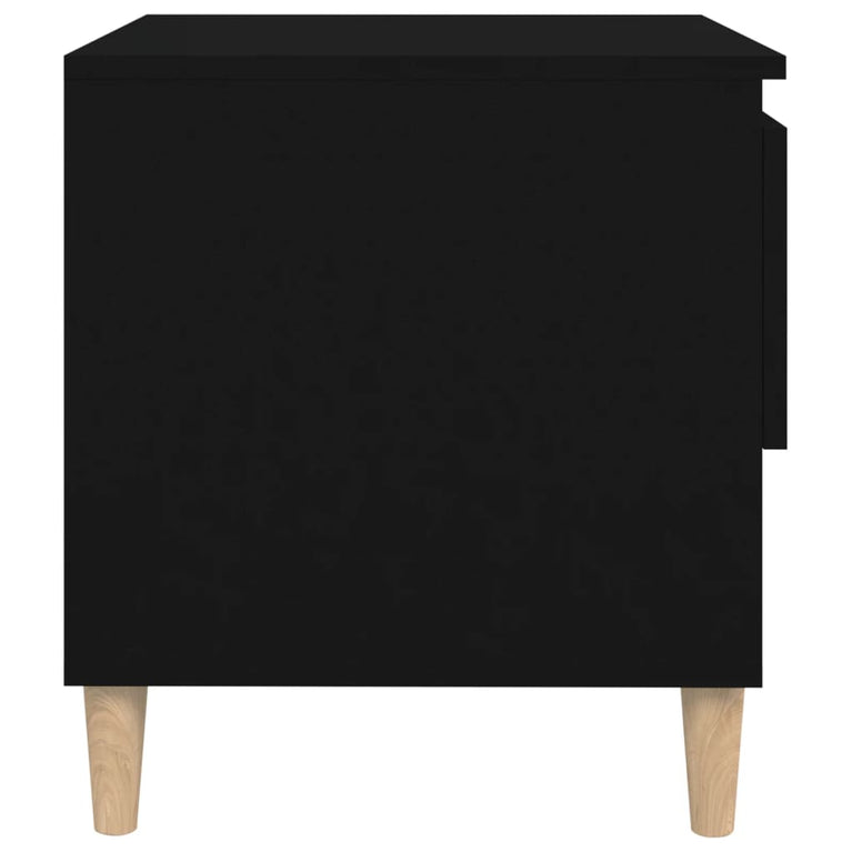 Nachtkastjes 2 st 50x46x50 cm bewerkt hout zwart MeubelReus