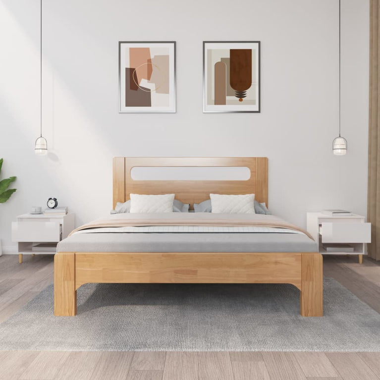 Nachtkastjes 2 st 50x46x50 cm bewerkt hout hoogglans wit MeubelReus
