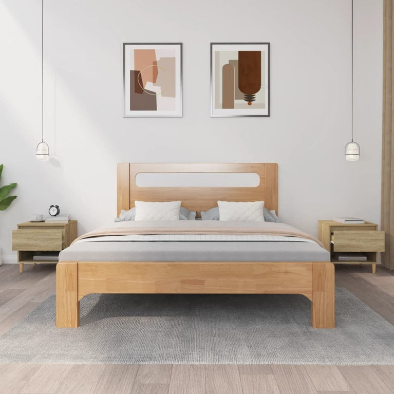 Nachtkastjes 2 st 50x46x50 cm bewerkt hout sonoma eikenkleurig MeubelReus