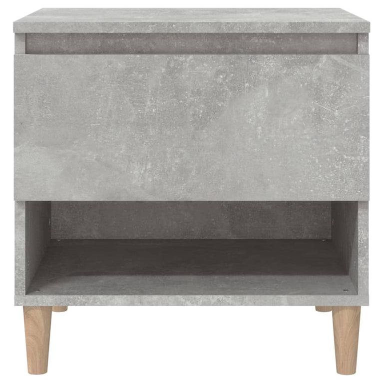 Nachtkastjes 2 st 50x46x50 cm bewerkt hout betongrijs MeubelReus