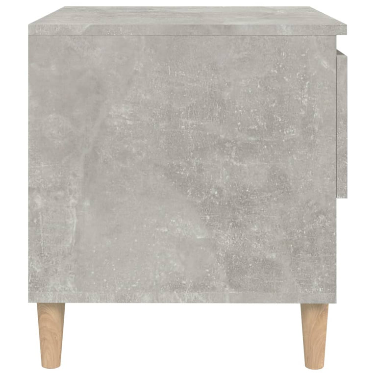 Nachtkastjes 2 st 50x46x50 cm bewerkt hout betongrijs MeubelReus