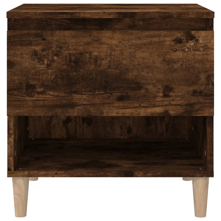 Nachtkastjes 2 st 50x46x50 cm bewerkt hout gerookt eikenkleurig MeubelReus