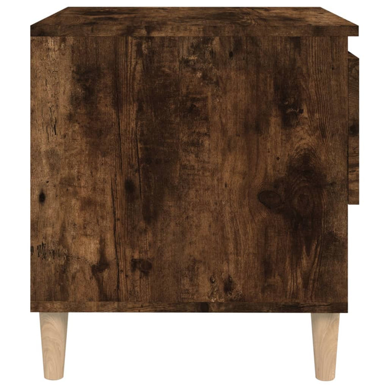 Nachtkastjes 2 st 50x46x50 cm bewerkt hout gerookt eikenkleurig MeubelReus