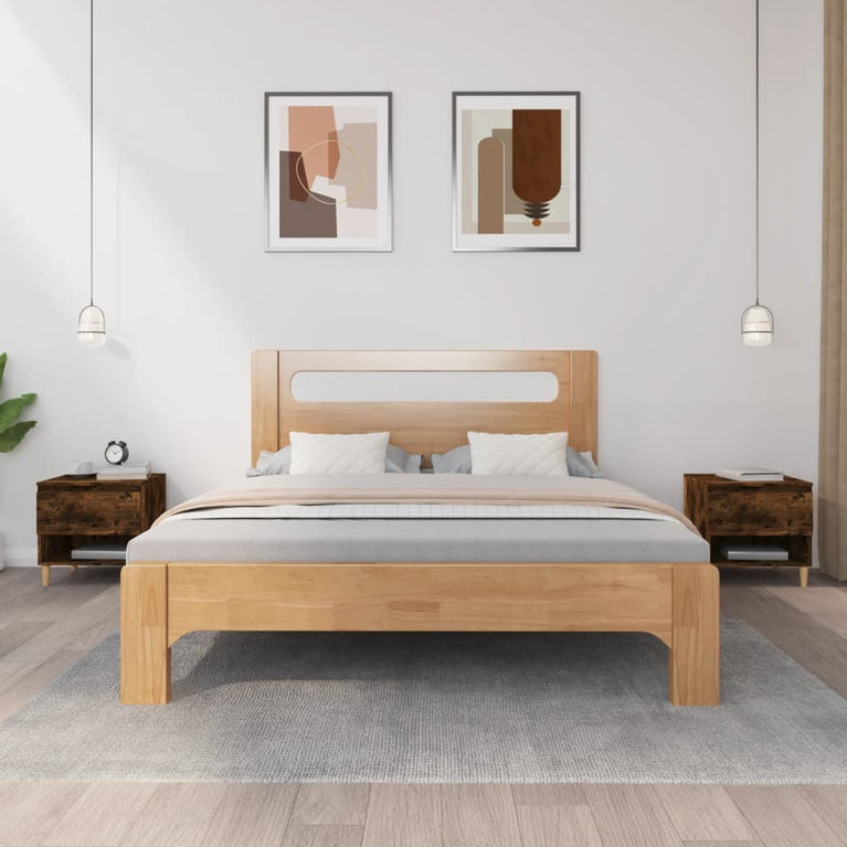 Nachtkastjes 2 st 50x46x50 cm bewerkt hout gerookt eikenkleurig MeubelReus