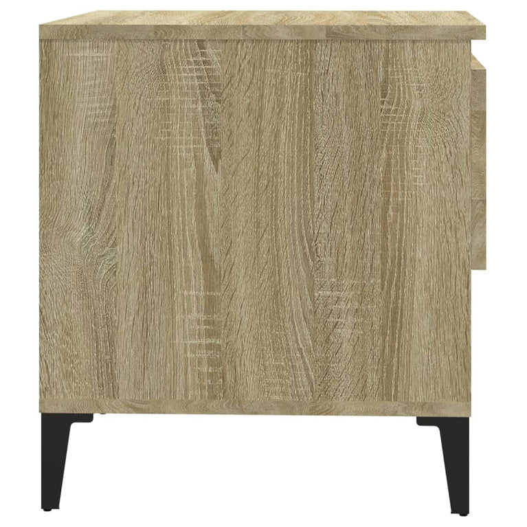 Bijzettafels 2 st 50x46x50 cm bewerkt hout sonoma eikenkleurig MeubelReus