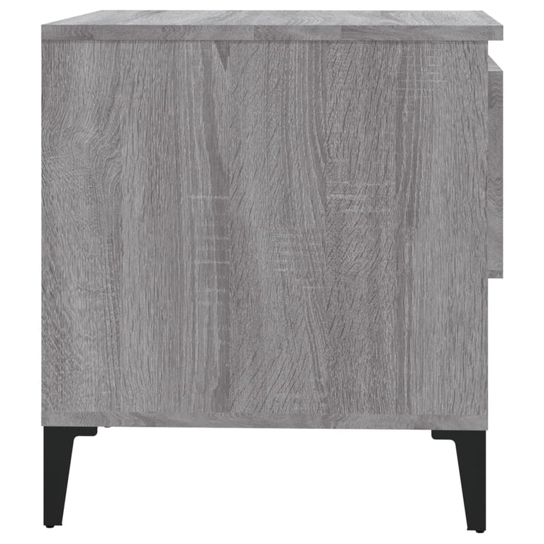 Bijzettafel 50x46x50 cm bewerkt hout grijs sonoma eikenkleur MeubelReus