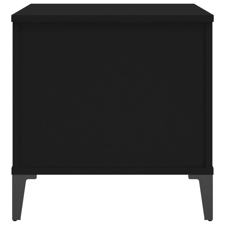 Salontafel 60x44,5x45 cm bewerkt hout zwart MeubelReus