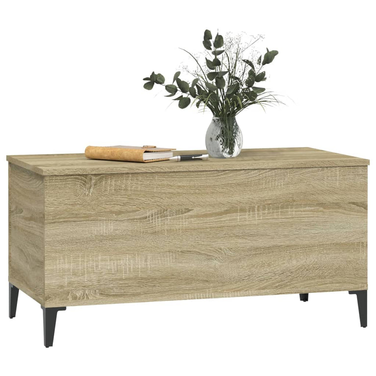 Salontafel 90x44,5x45 cm bewerkt hout sonoma eikenkleurig MeubelReus