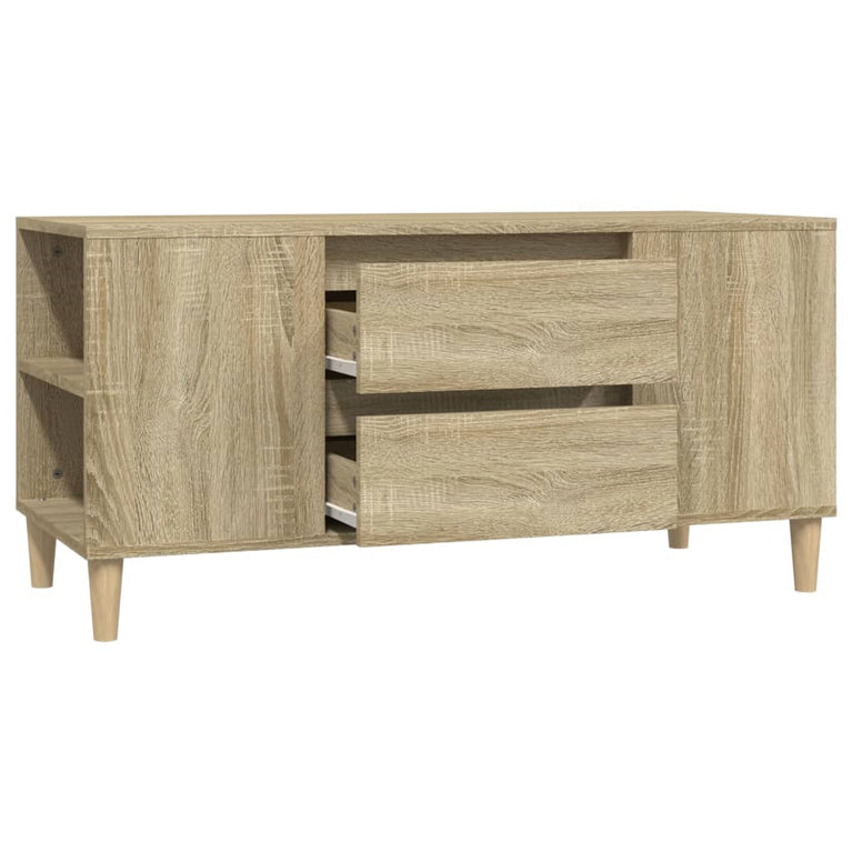 Tv-meubel 102x44,5x50 cm bewerkt hout sonoma eikenkleurig MeubelReus