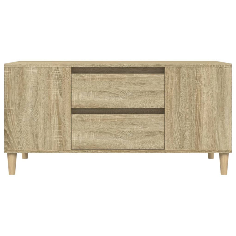 Tv-meubel 102x44,5x50 cm bewerkt hout sonoma eikenkleurig MeubelReus