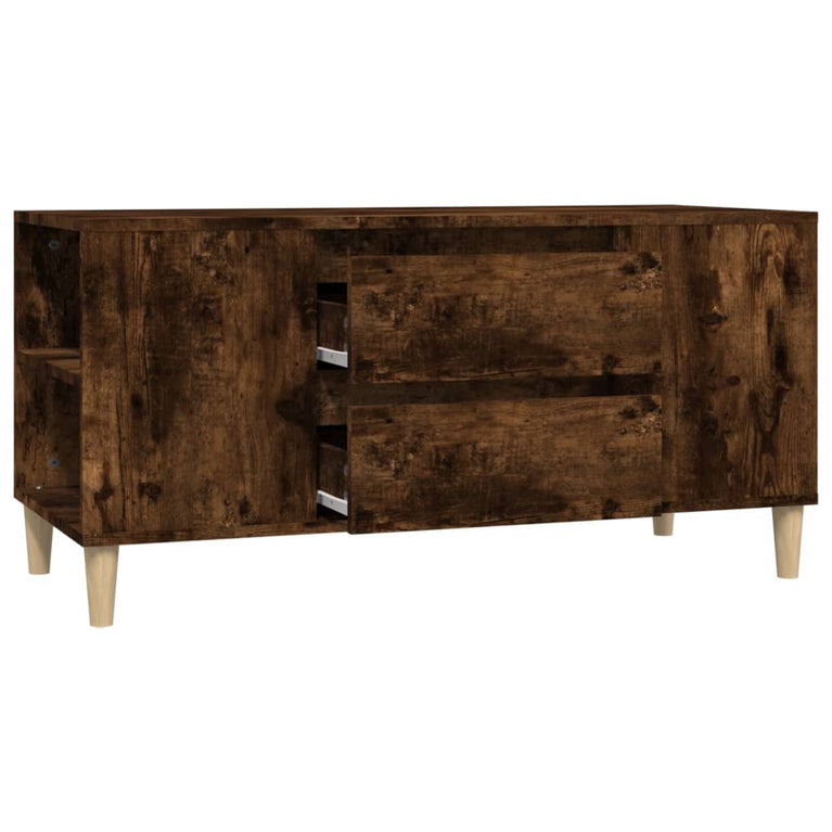 Tv-meubel 102x44,5x50 cm bewerkt hout gerookt eikenkleurig MeubelReus