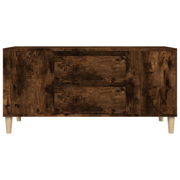 Tv-meubel 102x44,5x50 cm bewerkt hout gerookt eikenkleurig MeubelReus