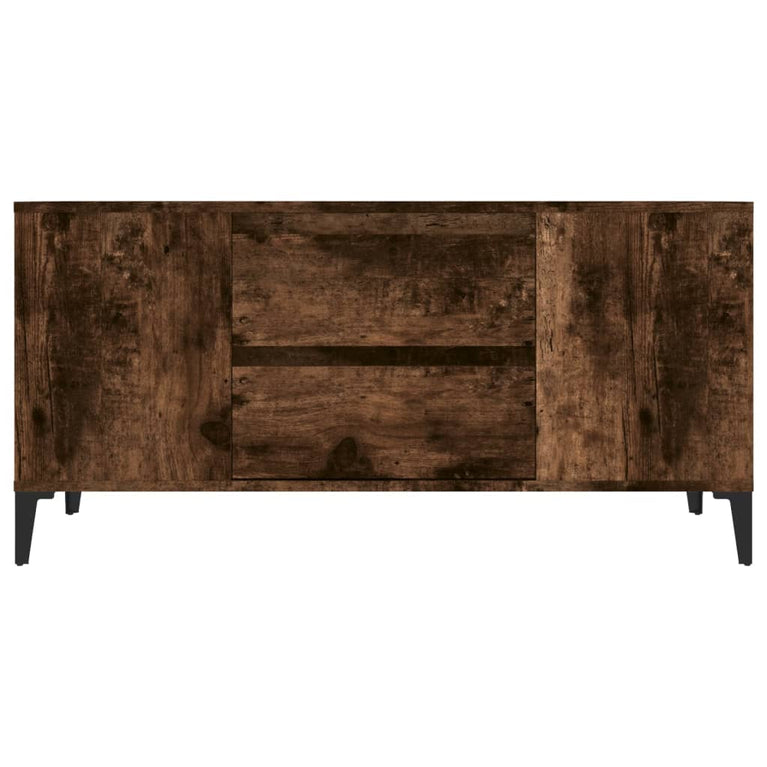 Tv-meubel 102x44,5x50 cm bewerkt hout gerookt eikenkleurig MeubelReus