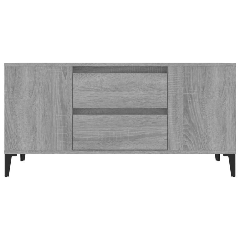 Tv-meubel 102x44,5x50 cm bewerkt hout grijs sonoma eikenkleurig MeubelReus