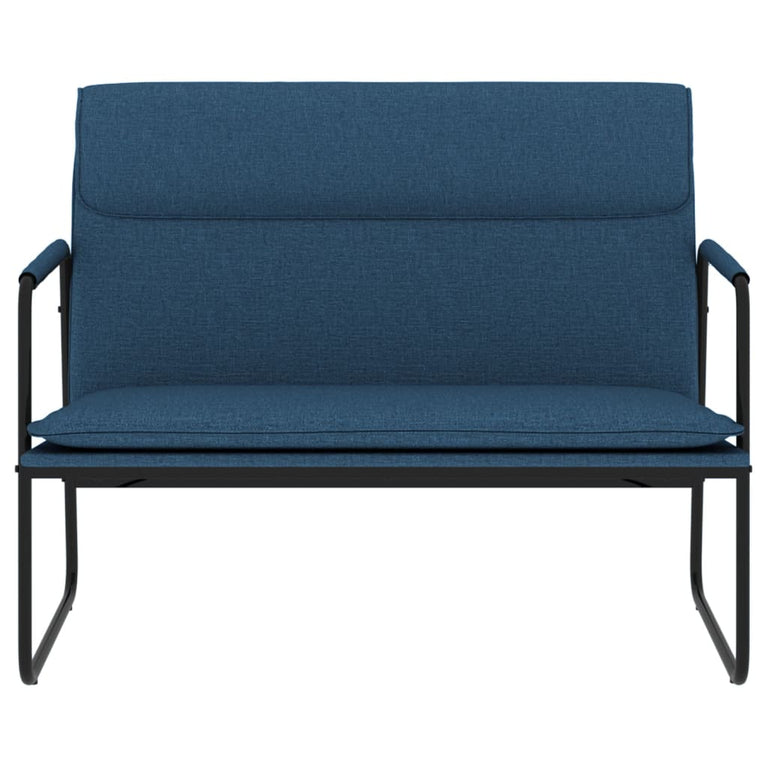 Bankje 100x64x80 cm stof blauw MeubelReus