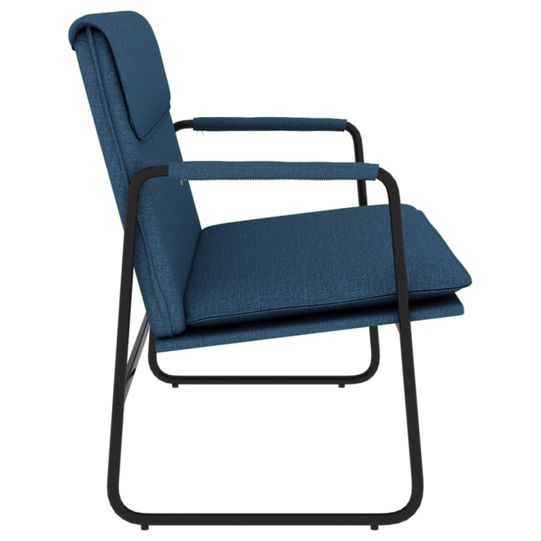 Bankje 100x64x80 cm stof blauw MeubelReus