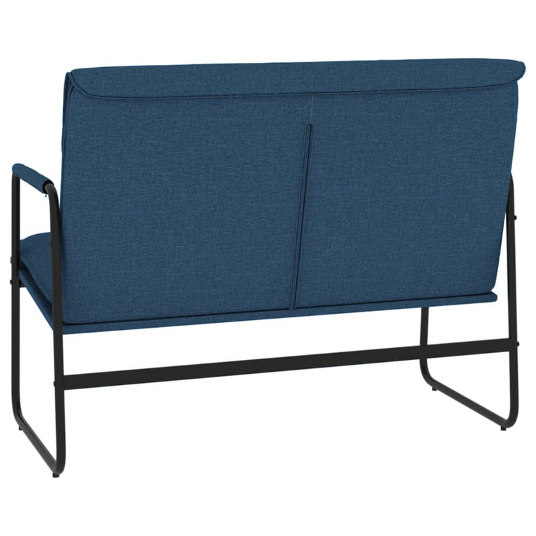 Bankje 100x64x80 cm stof blauw MeubelReus