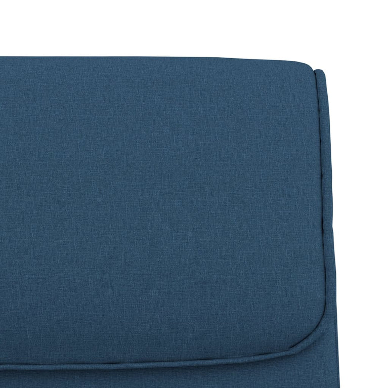 Bankje 100x64x80 cm stof blauw MeubelReus